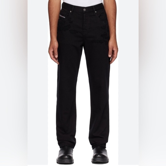 Men’s Diesel Viker Black Washed Style Straight Leg Jeans Size 38 x 32 US! - Picture 1 of 9
